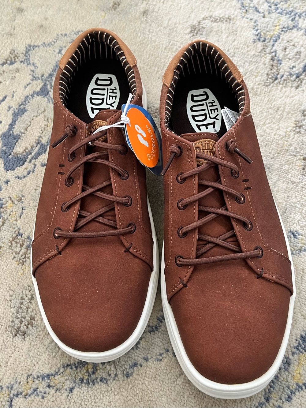 Hey Dude Men's Cognac Paul Pro Classic